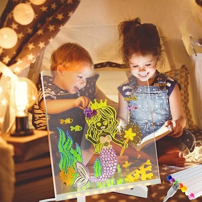 Glowing LED Acrylic Drawing Board Set | CrystalBoard™️