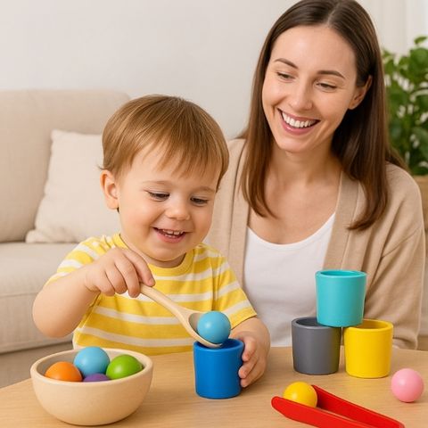 Wooden Montessori Development Toy | ColourCups™️
