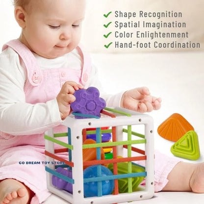 Montessori Cube Colour & Shape Learning | ShapeBox™️