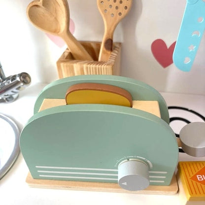 Wooden Kitchen Toaster Toy Set | YummyToasty™️