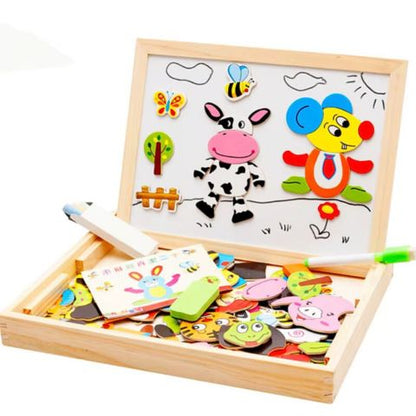 Magnetic Puzzle White&Black Drawing Board | SuperBoard™️