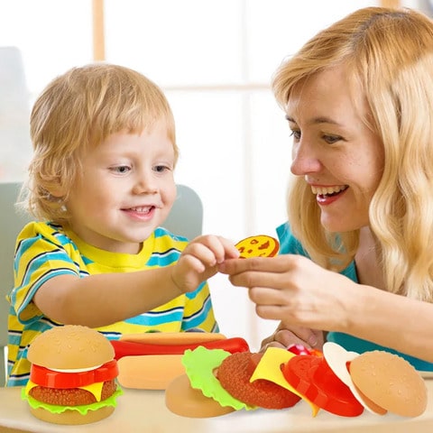 Fast Food Burger & Fries Play Set for Kids | BuildA'Patty™️