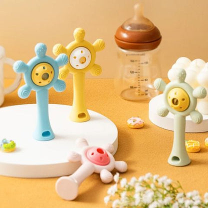 Rattling Silicone Teether Wheel | RattleWheel™️
