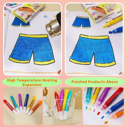 Fluffy 3D Magic Drawing Popcorn Pens | FluffyDraw™️