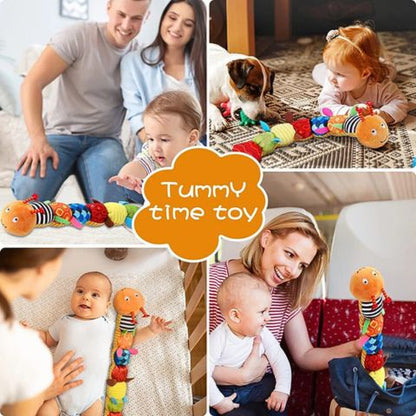 Cuddly Rattling Caterpillar Plush | SnuggleBuggie™️