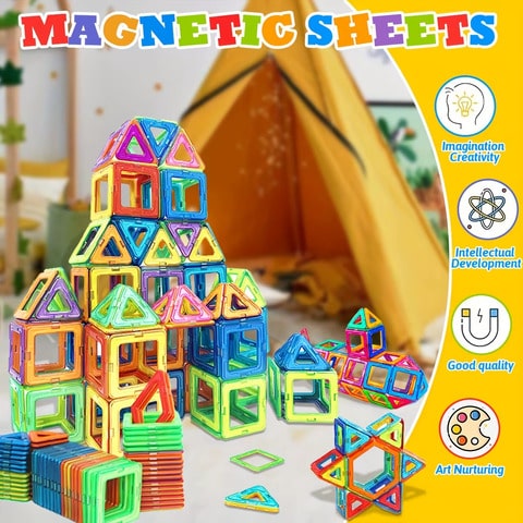 Engaging Magnetic Building Tiles for Kids | MagnaTower™️