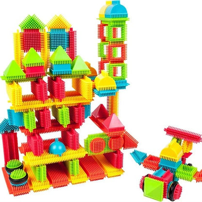 Visionary Bristle Blocks Building 144PC | SpikyStack™️