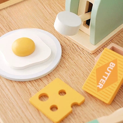 Wooden Kitchen Toaster Toy Set | YummyToasty™️