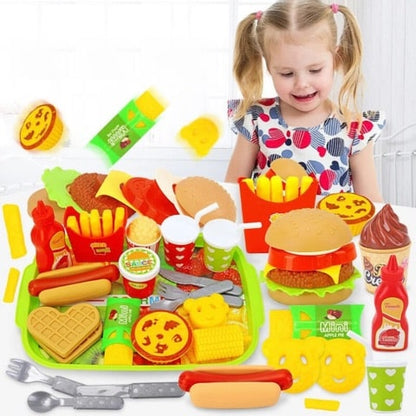 Fast Food Burger & Fries Play Set | BuildA'Patty™️