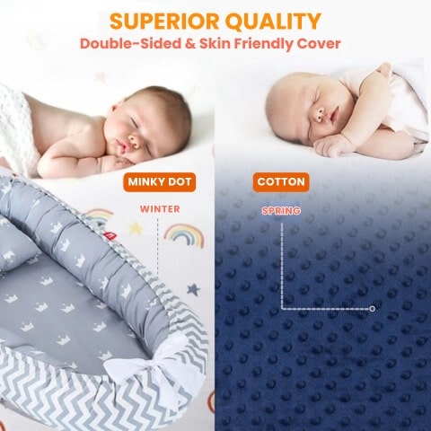 Baby Lounger Cradle Bed for Newborns | SnugLounger™️