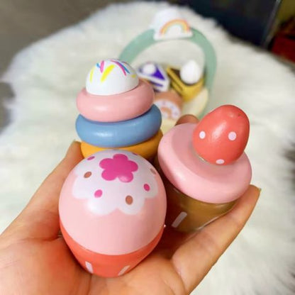 Delightful Wooden Cake Bakery PlaySet | SweetCakes™️