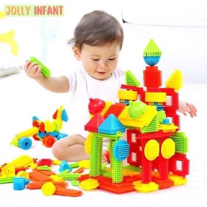 Visionary Bristle Blocks Building 144PC | SpikyStack™️