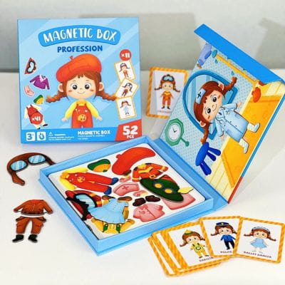 magnetic board with magnets