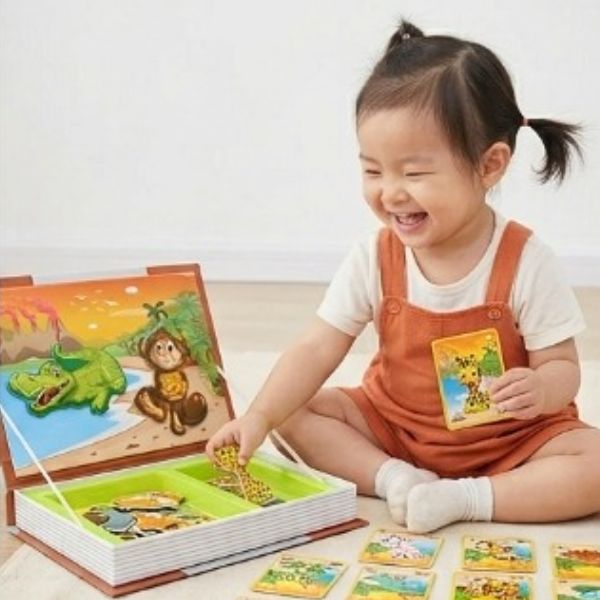 magnetic board with magnets