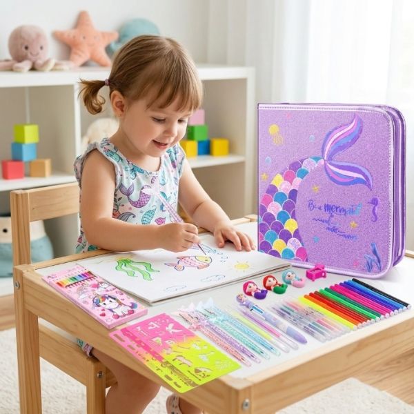 mermaid coloring book pages