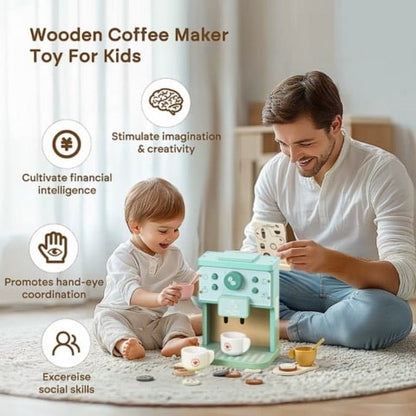 Wooden Coffee Brew Machine Set | Playpresso™️