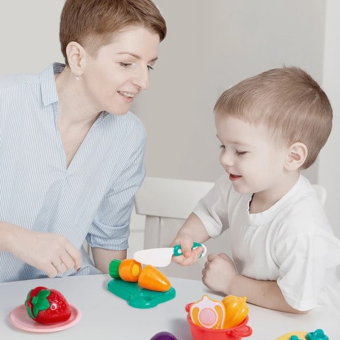 Food Cutting Fruits & Veggies Play Set | JrChopper™️