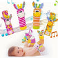 Rattling Sensory Plush Wristbands and Socks 4PC Set | JinglePlush™️