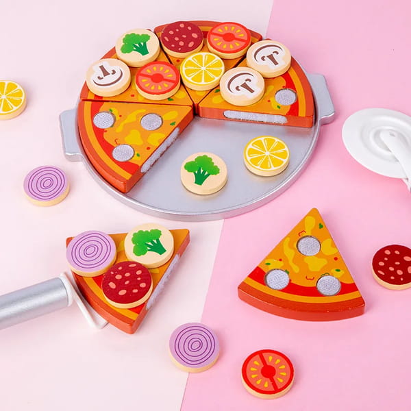 pizza wooden toy
