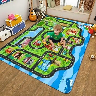 play mat and cars