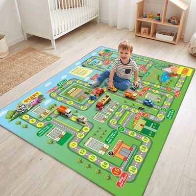 play mat and cars