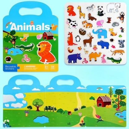 reusable sticker books