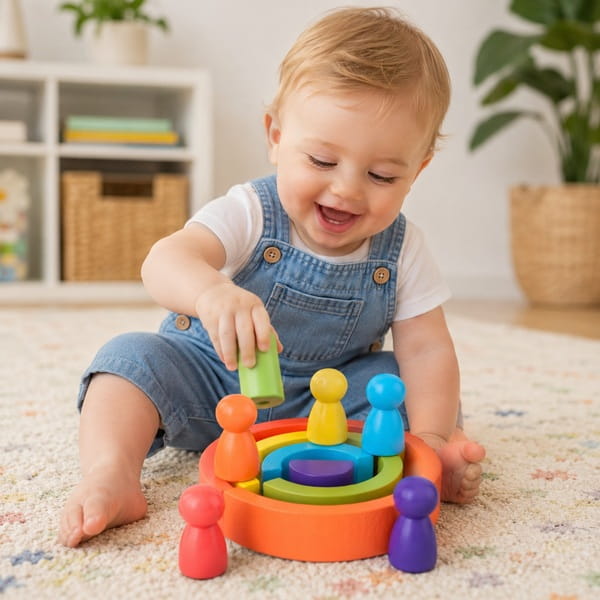 stacking toys wooden