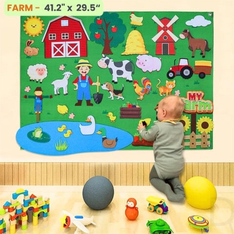 Magical Felt Story Board Mat for Kids | StickMeMat™️