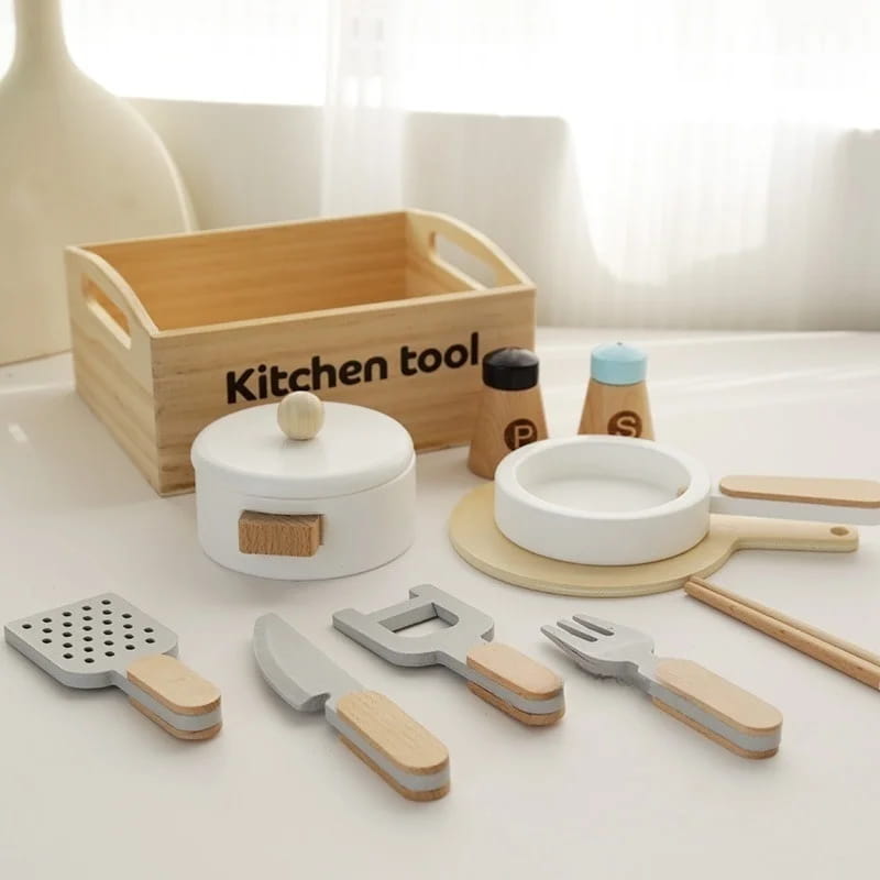 wooden food toy