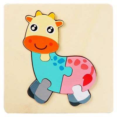 wooden puzzles giraffe