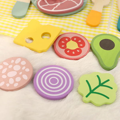 wooden food toy