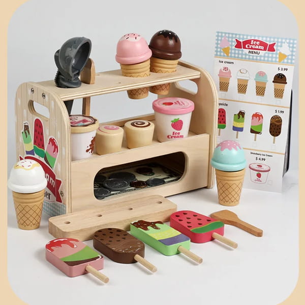 wooden ice cream