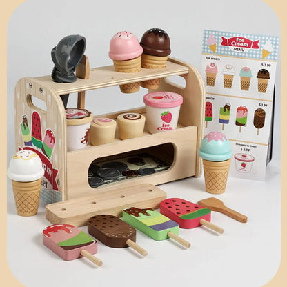 wooden ice cream