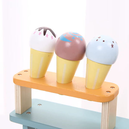 wooden ice cream shop