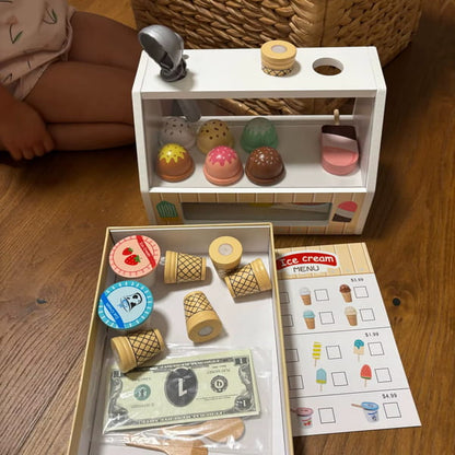 wooden ice cream toy