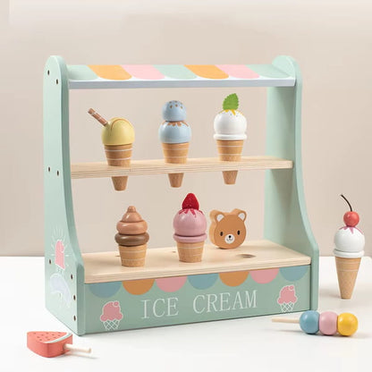 wooden ice cream toy