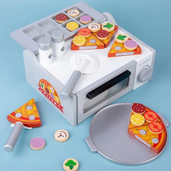 wooden pizza toy