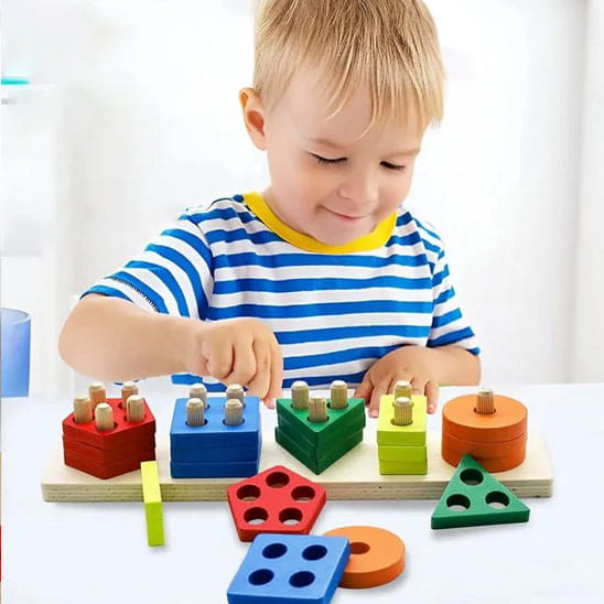 wooden shapes