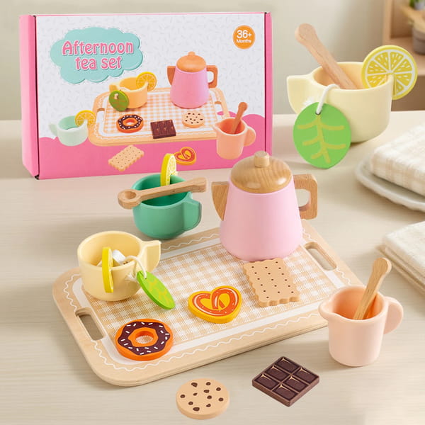 wooden toy food