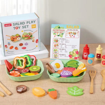 wooden toy food